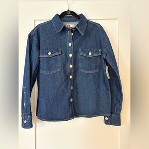 SO Blue Denim Button-Front Jacket Soring / Summer Nights or Business Casual